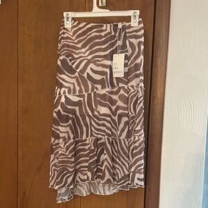 Zebra Print Skirt